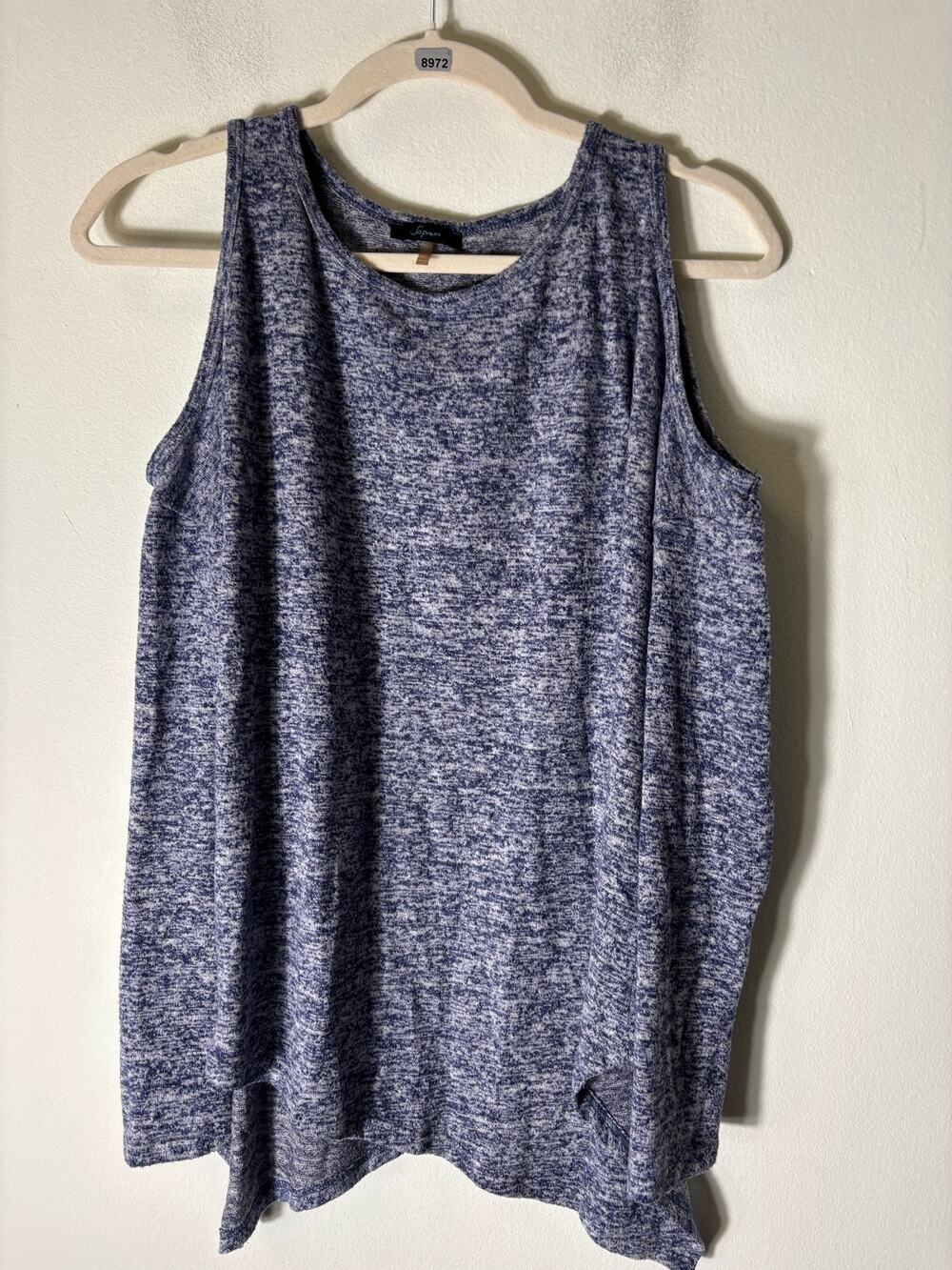 Soprano Cold Shoulder Long Sleeve Crew Neck Shirt Sz M